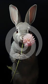 Easter rabbit animal young background hare bunny cute mammal white pet