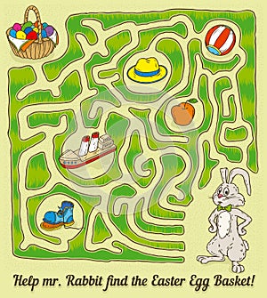 Easter Rabbit Maze Game