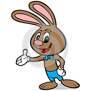 Easter Rabbit Pointing