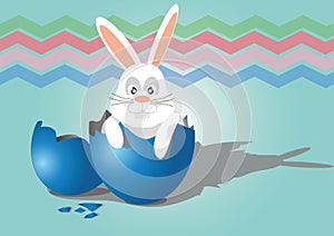 Easter rabbit vector