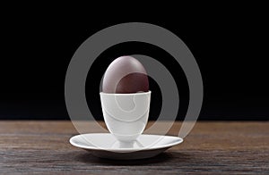 Easter red-brown egg