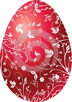 Easter red egg