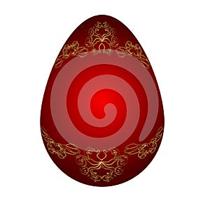 Easter red egg.
