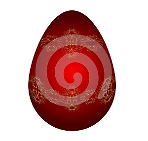 Easter red egg