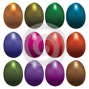 Easter set eggs