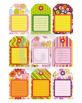 Easter set of Tag, Label, design elements.