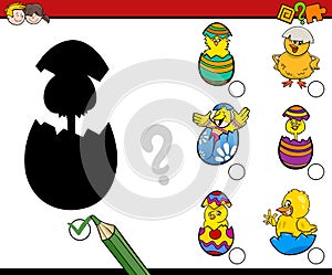 Easter shadows activity game