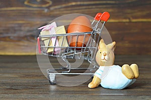 Easter shopping concept