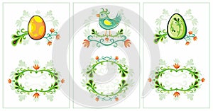 Easter spring birds cards 3