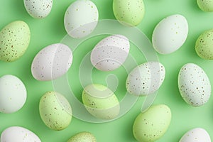 beautiful colorful Easter eggs pattern. ai generated