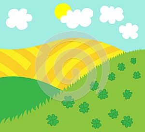 Easter or spring nature background template