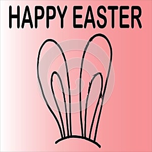 Easter, spring religious holiday, cake, easter dyes, easter bunny, willow twigs, basket, illustration for poster print, towel prin