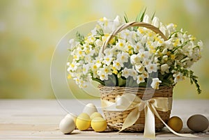 easter still life with eggs still life with flowers easter still life