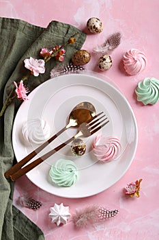 Easter still life table setting