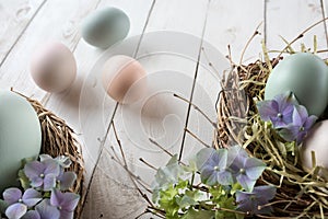 Easter still life in vintage style