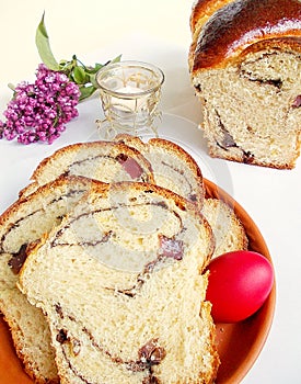 Easter sweet bread, cozonac