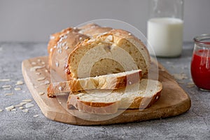 Easter sweet bread. Easter time, springtime.