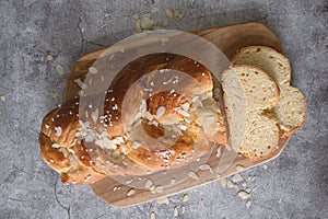 Easter sweet bread. Easter time, springtime.