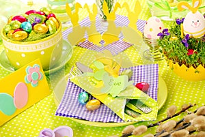Easter table decoration