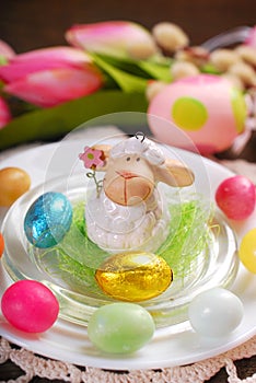 Easter table decoration