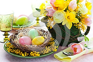 Easter table setting