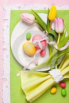 Easter table setting