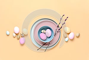 Easter table setting concept