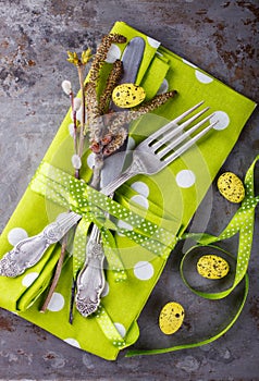 Easter table setting Cutlery