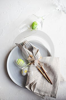 Easter table setting