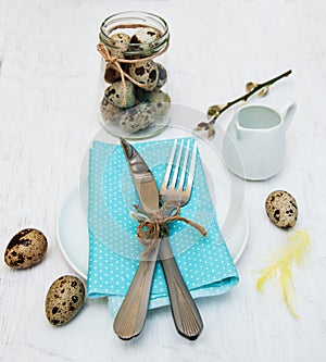 Easter table setting