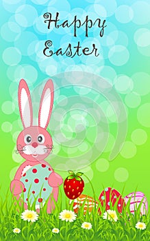 Easter template greeting card