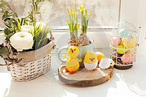 Easter textile basket