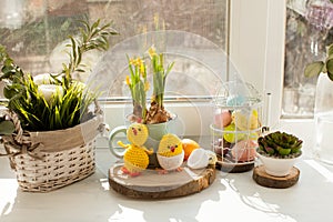 Easter textile basket