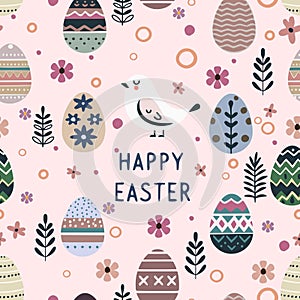 EASTER THEMED SEAMLESS VECTOR DESIGN PATTERN