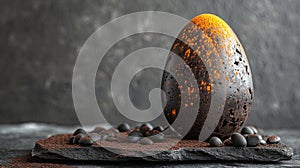 Easter Tradition: Fine Chocolate Egg, A Delicious Detail for Celebrations, with Ample Space for Your Message