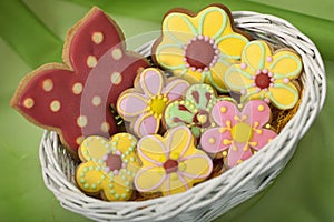 Easter traditional Gingerbread cookies photo