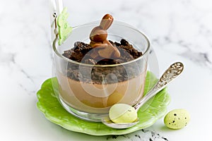 Easter treat idea chocolate mousse dessert