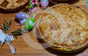 Easter. Typical rustic desserts of the Campania tradition