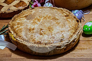 Easter. Typical rustic desserts of the Campania tradition