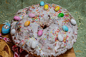 Easter. Typical rustic desserts of the Campania tradition