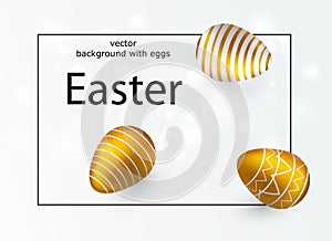 Easter vector illustration, a light festive background.