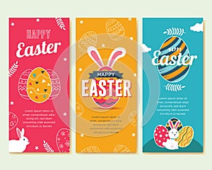 Easter vertical banners