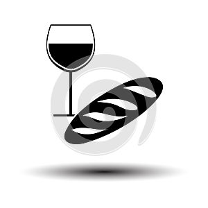 Easter Wine And Bread Icon