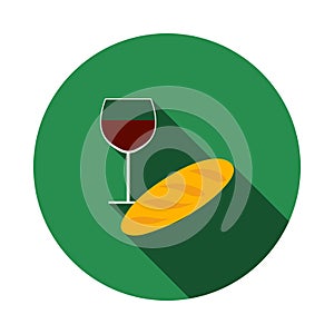 Easter Wine And Bread Icon