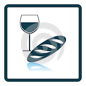 Easter Wine And Bread Icon