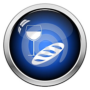 Easter Wine And Bread Icon