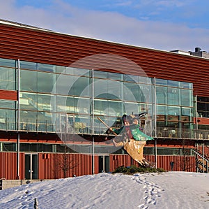 Easter Witch in a roundabout.