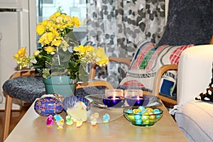 An Easterly decorated living room table