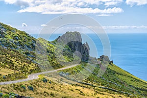 Eastern Coast on the island of Flores in the Azores, Portugal