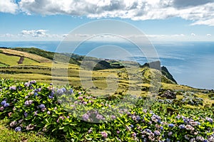 Eastern Coast on the island of Flores in the Azores, Portugal